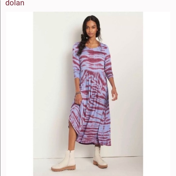 Tie dye ANTHROPOLOGIE MIDI dress - Picture 2 of 4